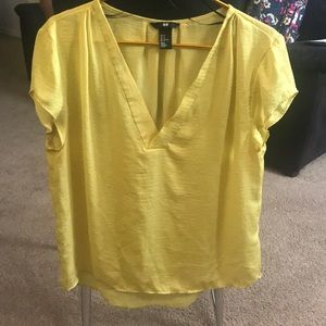 Neon yellow blouse